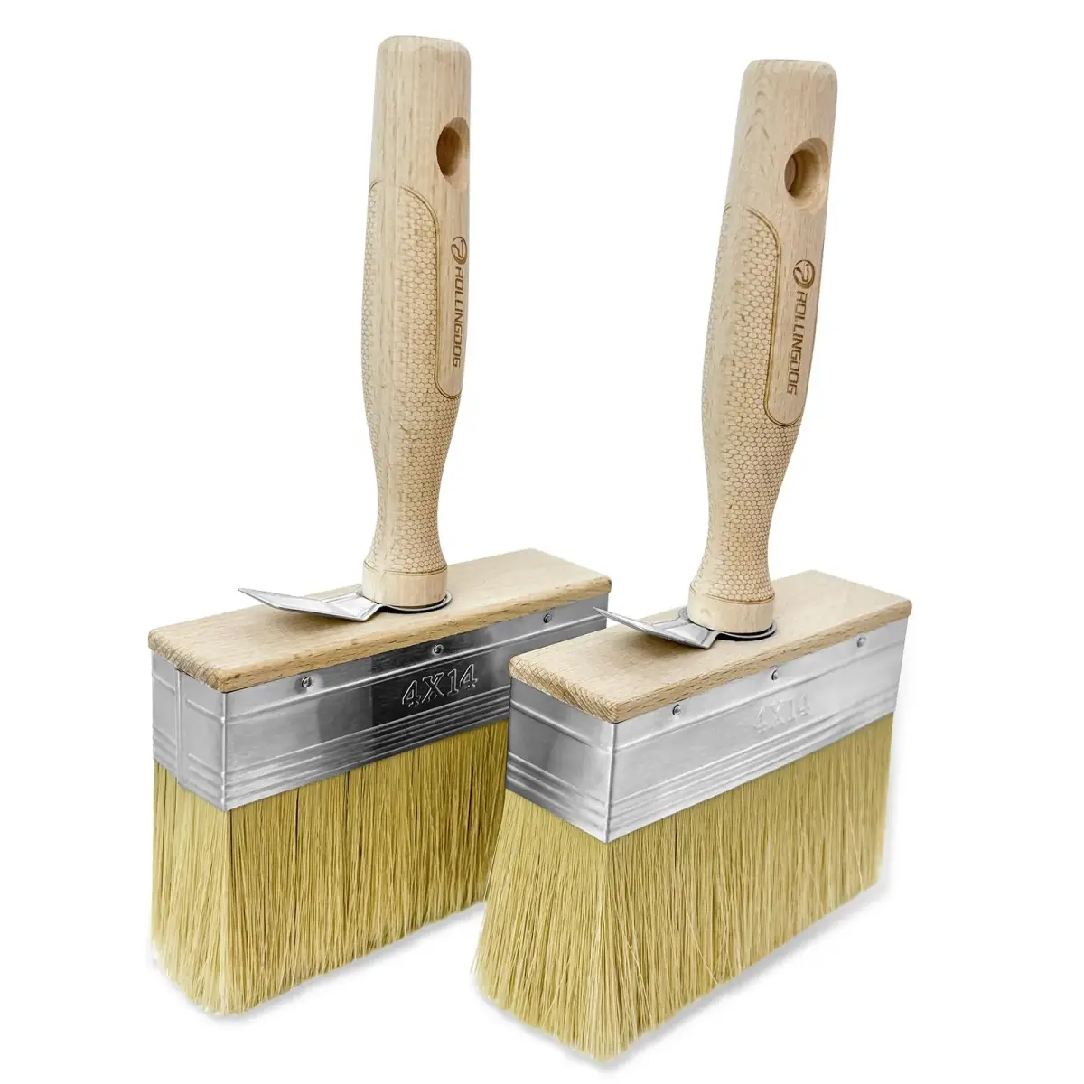 ROLLINGDOG 5.5" Limewash Brush (Pack of 2) | Premium Imitation Bristle for Walls, Decks, Fences - main product image