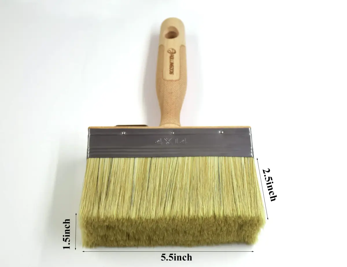 ROLLINGDOG 5.5" Limewash Brush (Pack of 2) | Premium Imitation Bristle for Walls, Decks, Fences - view 3