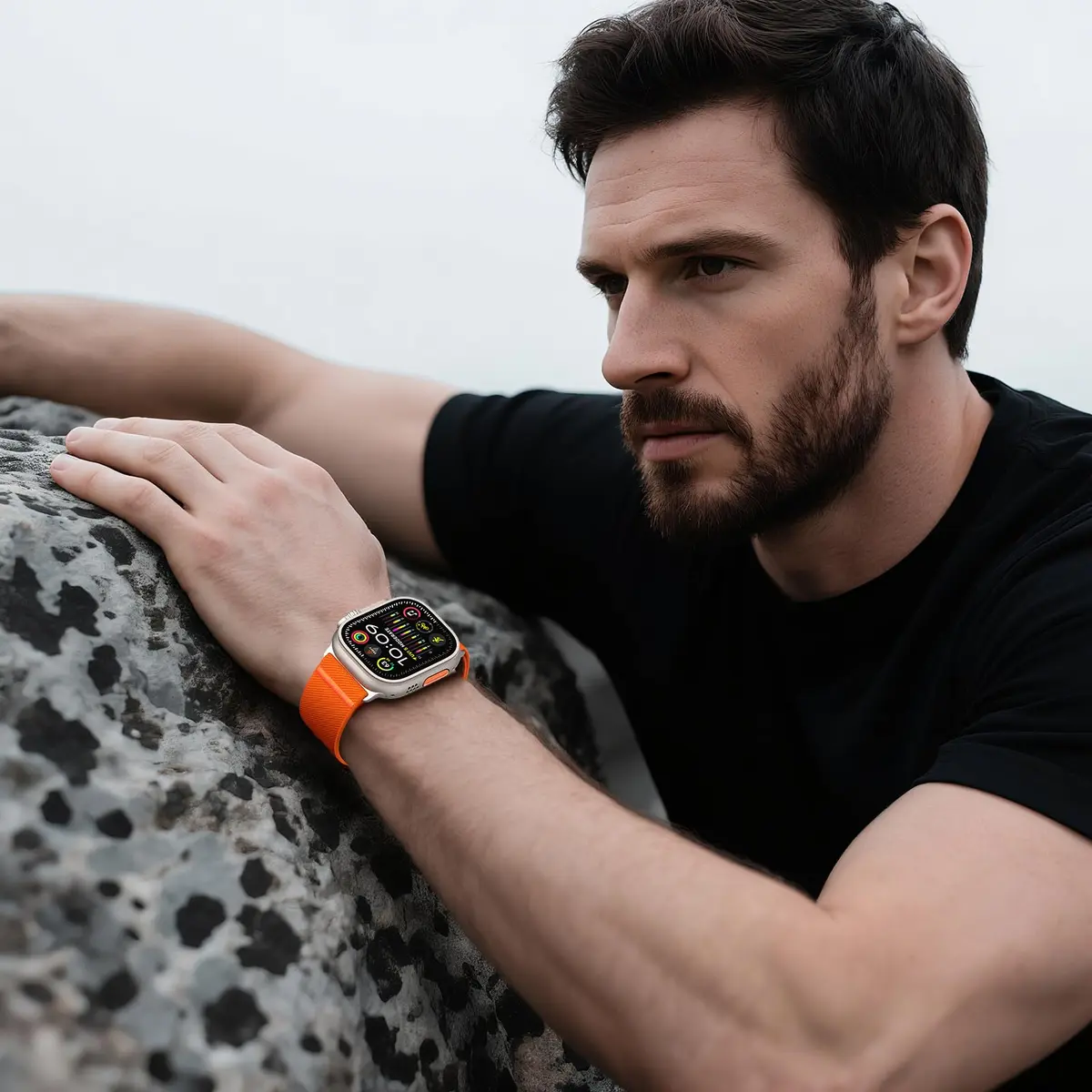 Unbeinst Elastic Sport Band for Apple Watch Ultra 3/2/1 49mm Men Women | Adjustable Nylon Parachute Buckle - view 7