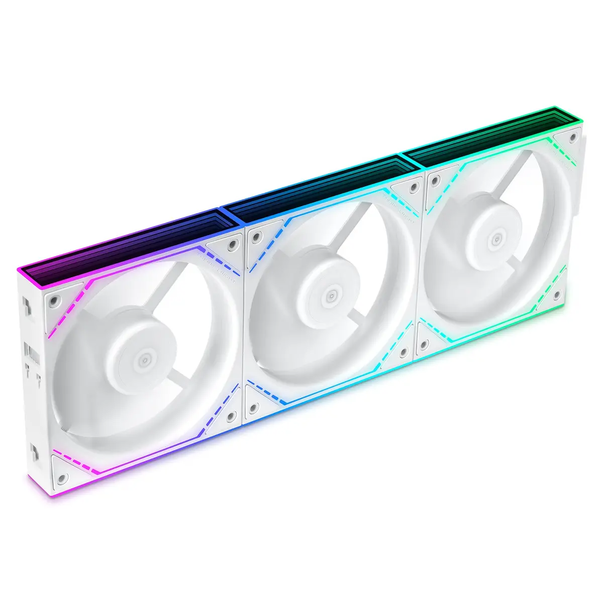 Thermalright TL-M12QRW X3 120mm Reverse Case Fans 3-Pack White | PWM ARGB Infinity Mirror Lighting - main product image