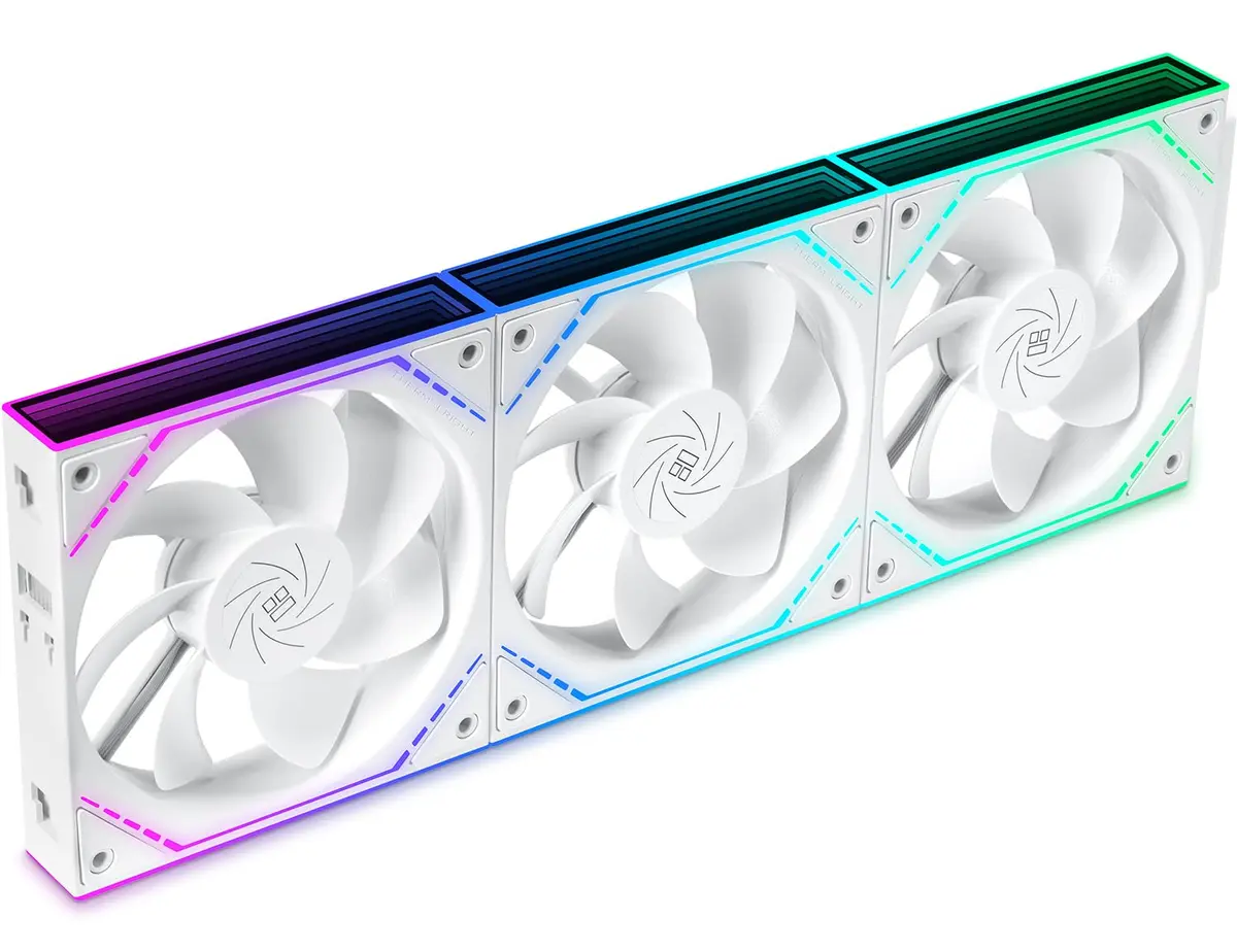Thermalright TL-M12QRW X3 120mm Reverse Case Fans 3-Pack White | PWM ARGB Infinity Mirror Lighting - view 8