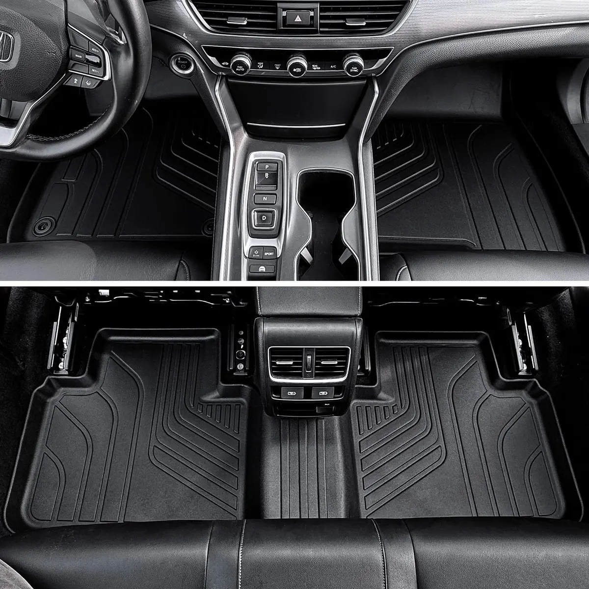 GALVAGNITE Full Set Floor Mats for 2018-2022 Honda Accord | Custom Fit, Eco-Safe TPE, All-Weather Protection - view 4