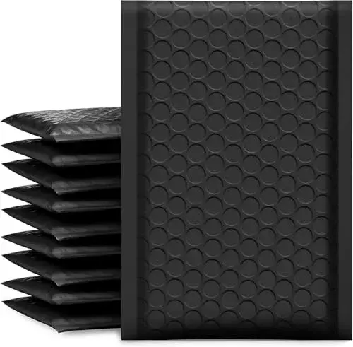 Fuxury Black Bubble Mailers 6x10 Inch (9600 PCS) | Padded Envelopes for Small Business Mailing - main product image