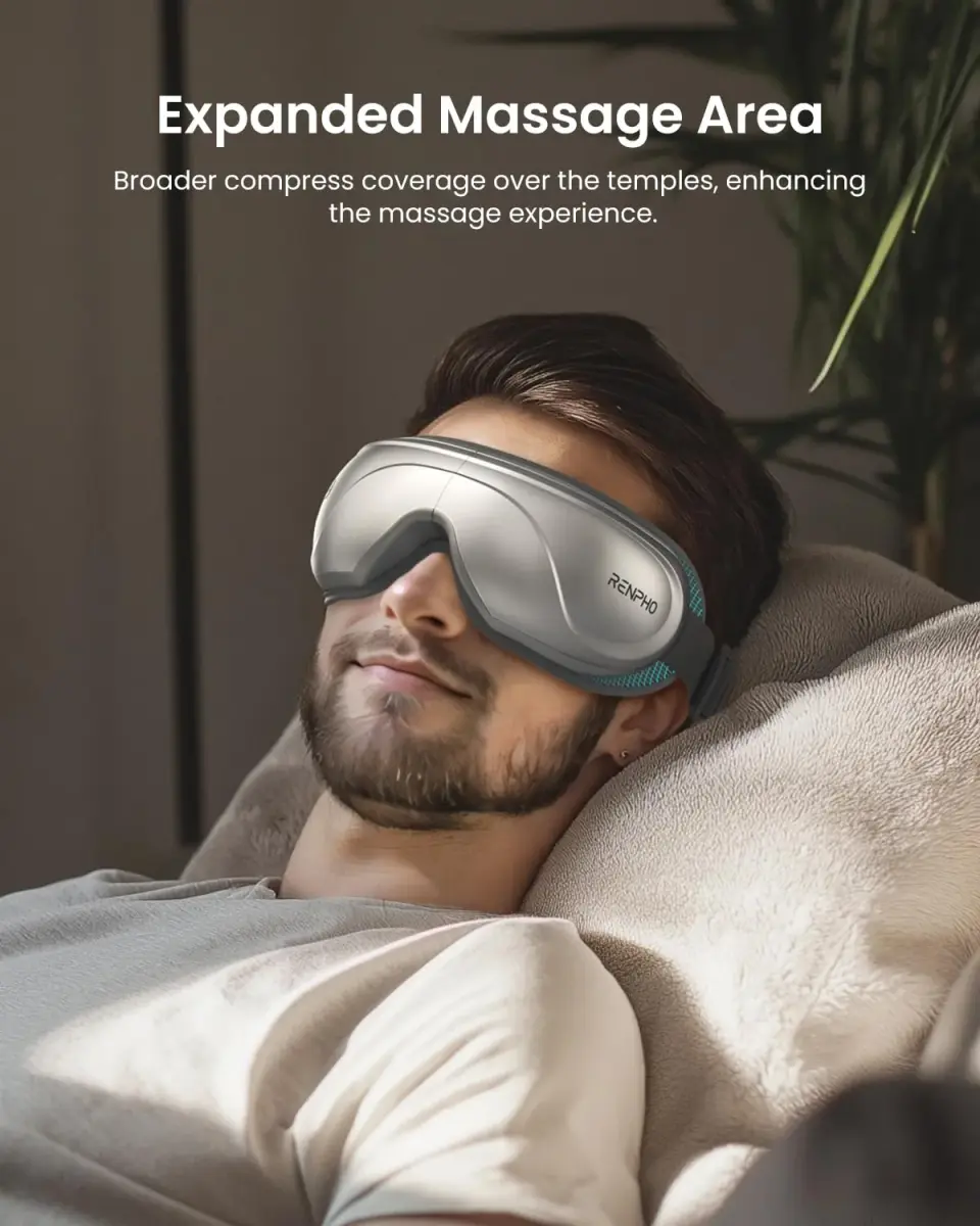 RENPHO Eyeris 2 Eye Massager with Heat & Cooling, Heated Eye Mask, 1500mAh Battery | Relieves Dry Eyes & Tension - view 4