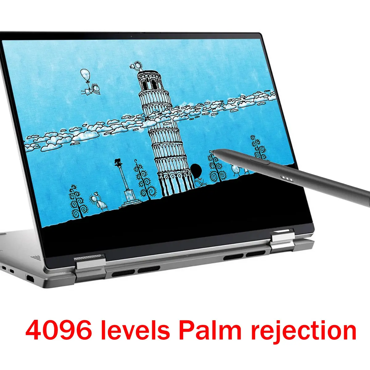 Dogxiong Slim Pen for HP EliteBook x360 1030 G3/G4 1040 G5/G6 Active Pen G3 | Rechargeable Stylus with 4096 Pressure Levels - view 5