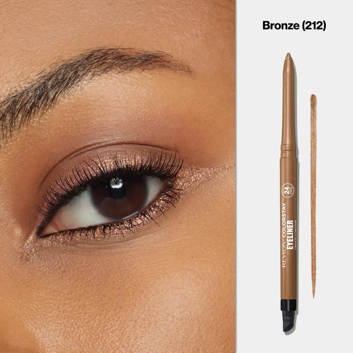 REVLON ColorStay Waterproof Eyeliner Pencil Bronze 0.28g (0.01 oz) | Ophthalmologist Tested for Sensitive Eyes - view 3