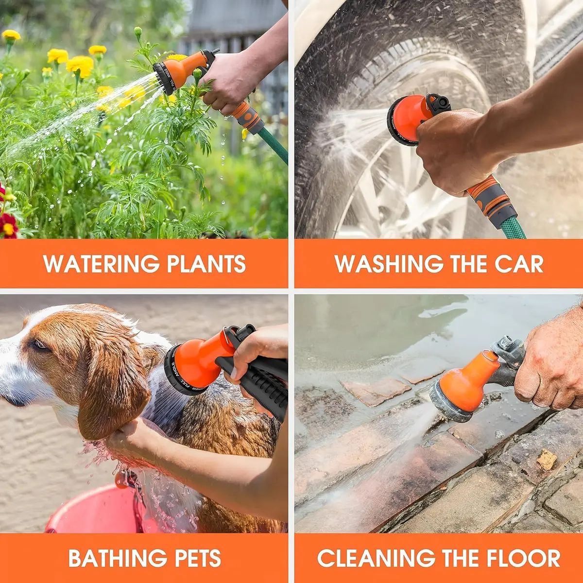sugsugme Retractable Garden Hose Reel 1/2 Inch x 100ft | Auto Lock & Tangle-Free Storage - view 6