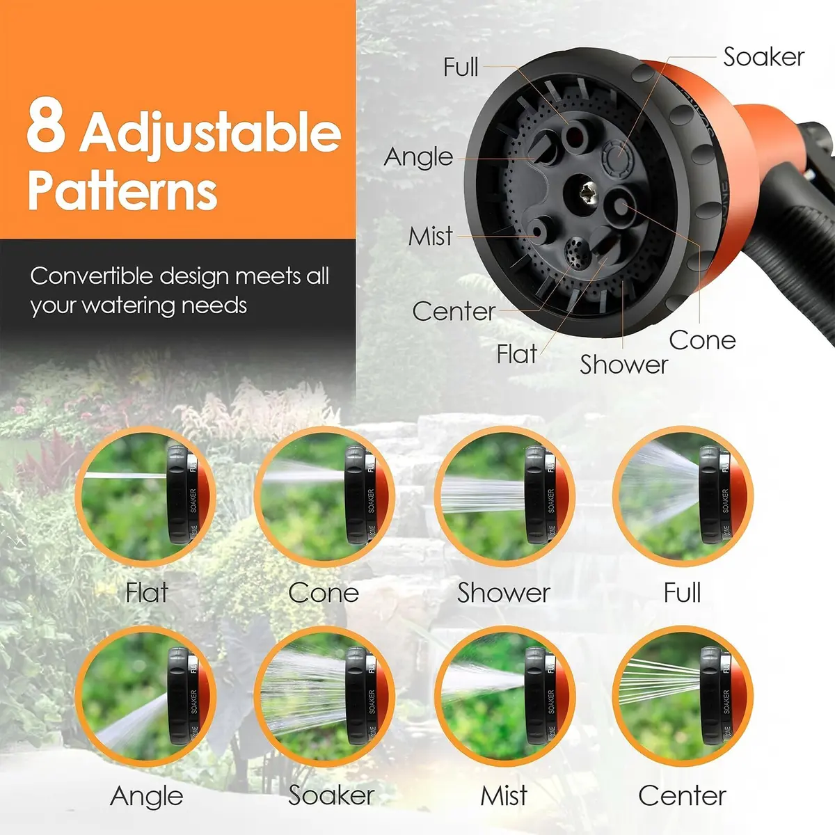 sugsugme Retractable Garden Hose Reel 1/2 Inch x 100ft | Auto Lock & Tangle-Free Storage - view 3