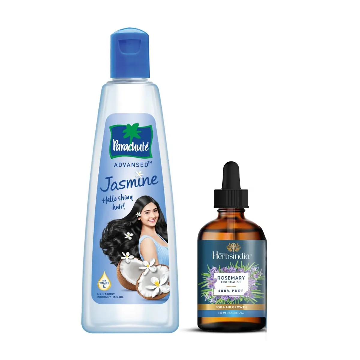 Parachute Advansed Jasmine Hair Oil & Rosemary Essential Oil 400ml (13.3 Fl Oz) | Hair Growth & Frizz Control - main product image