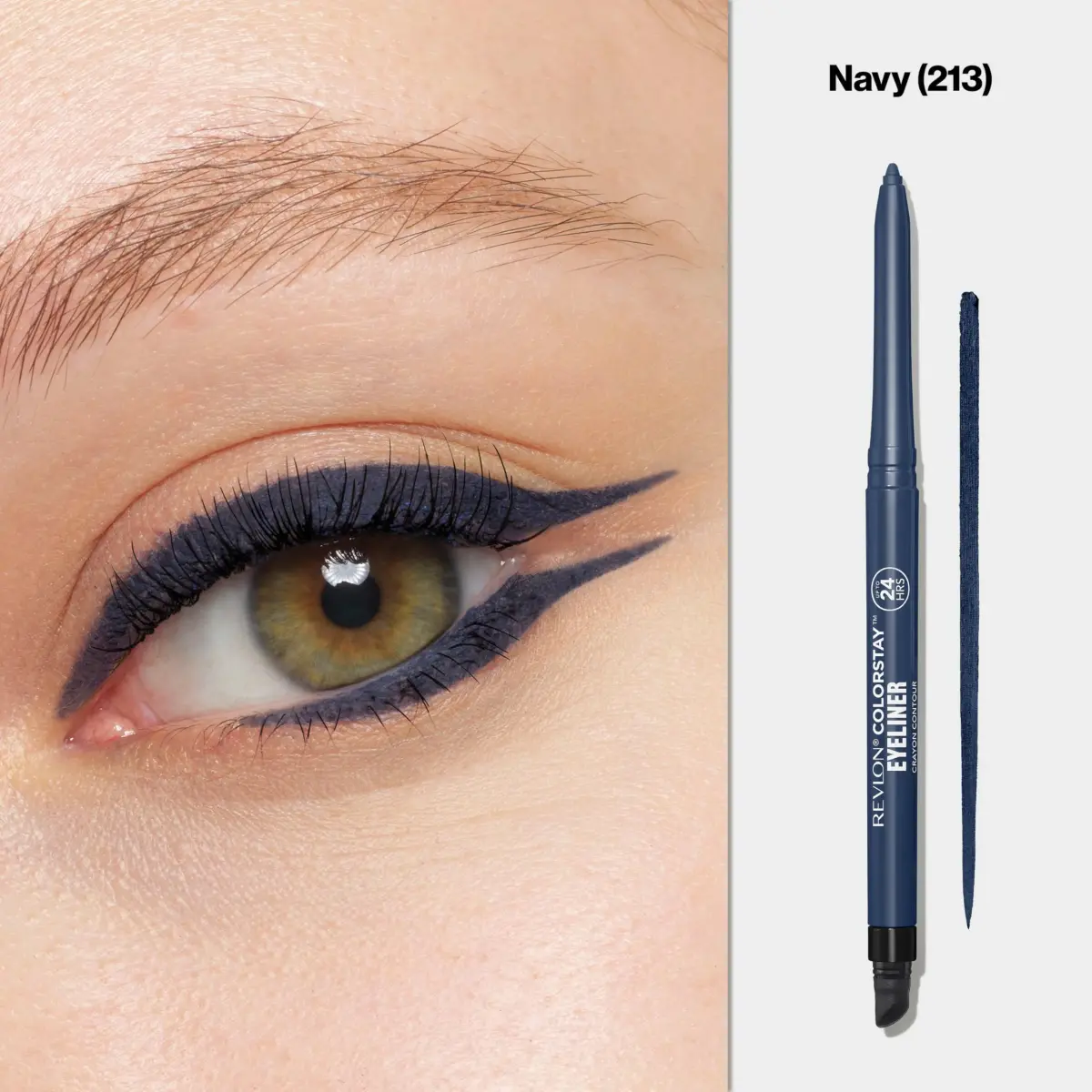 REVLON ColorStay Waterproof Eyeliner Pencil Navy (0.28g / 0.01 oz) | Ophthalmologist Tested for Sensitive Eyes - view 3