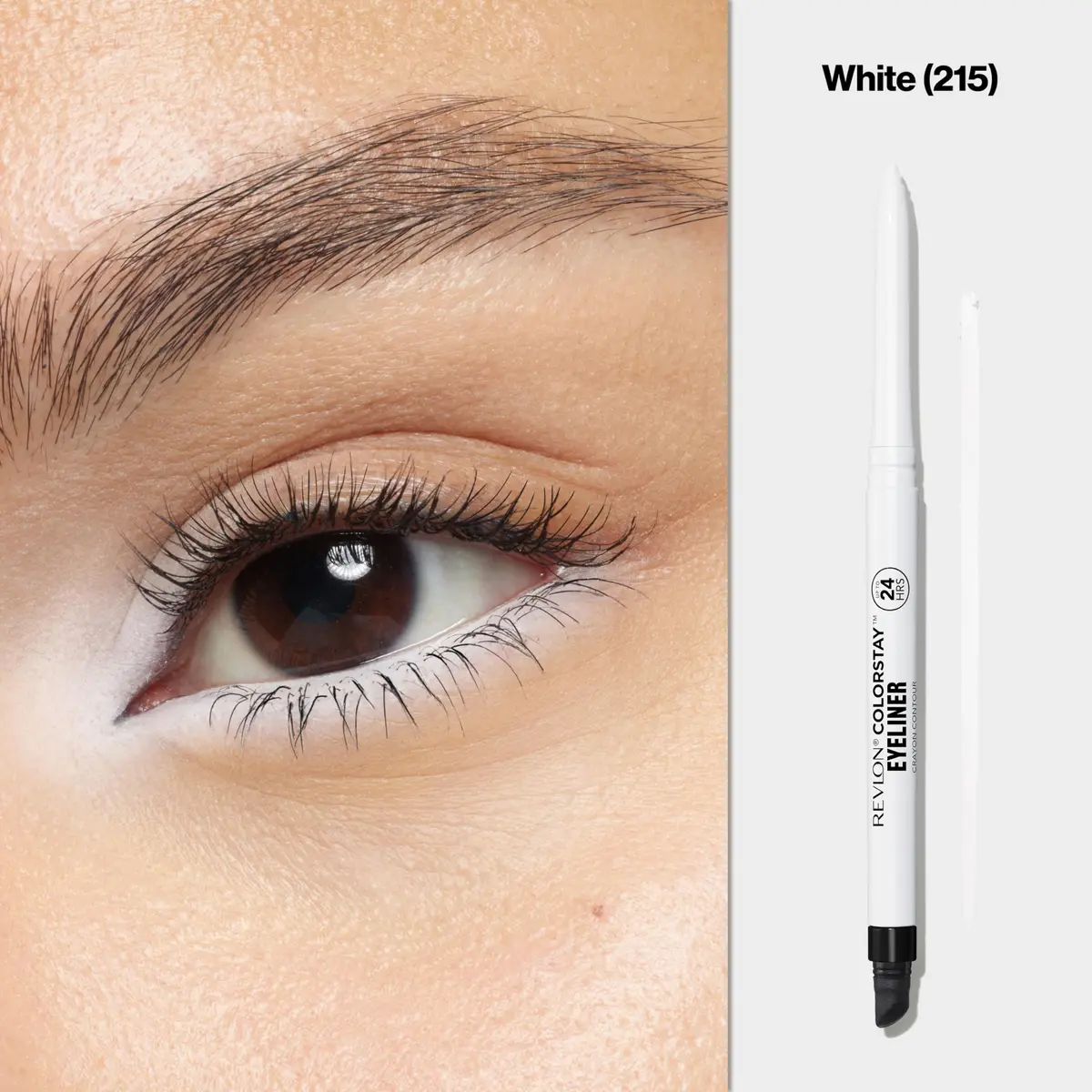 REVLON ColorStay Waterproof Eyeliner Pencil White 0.3g (0.01 oz) | Long-Lasting Matte Finish - view 3