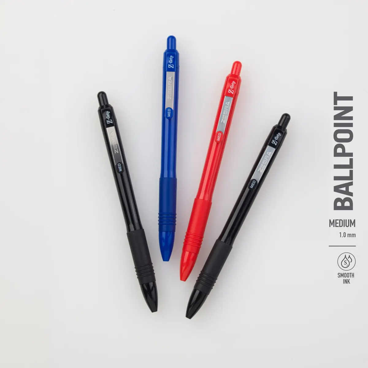 Zebra Pen Z-Grip Recycled Ballpoint Pen, Blue Ink, 1.0mm, 48 Bulk-Pack | Smooth Writing Pens for Office & School - view 4