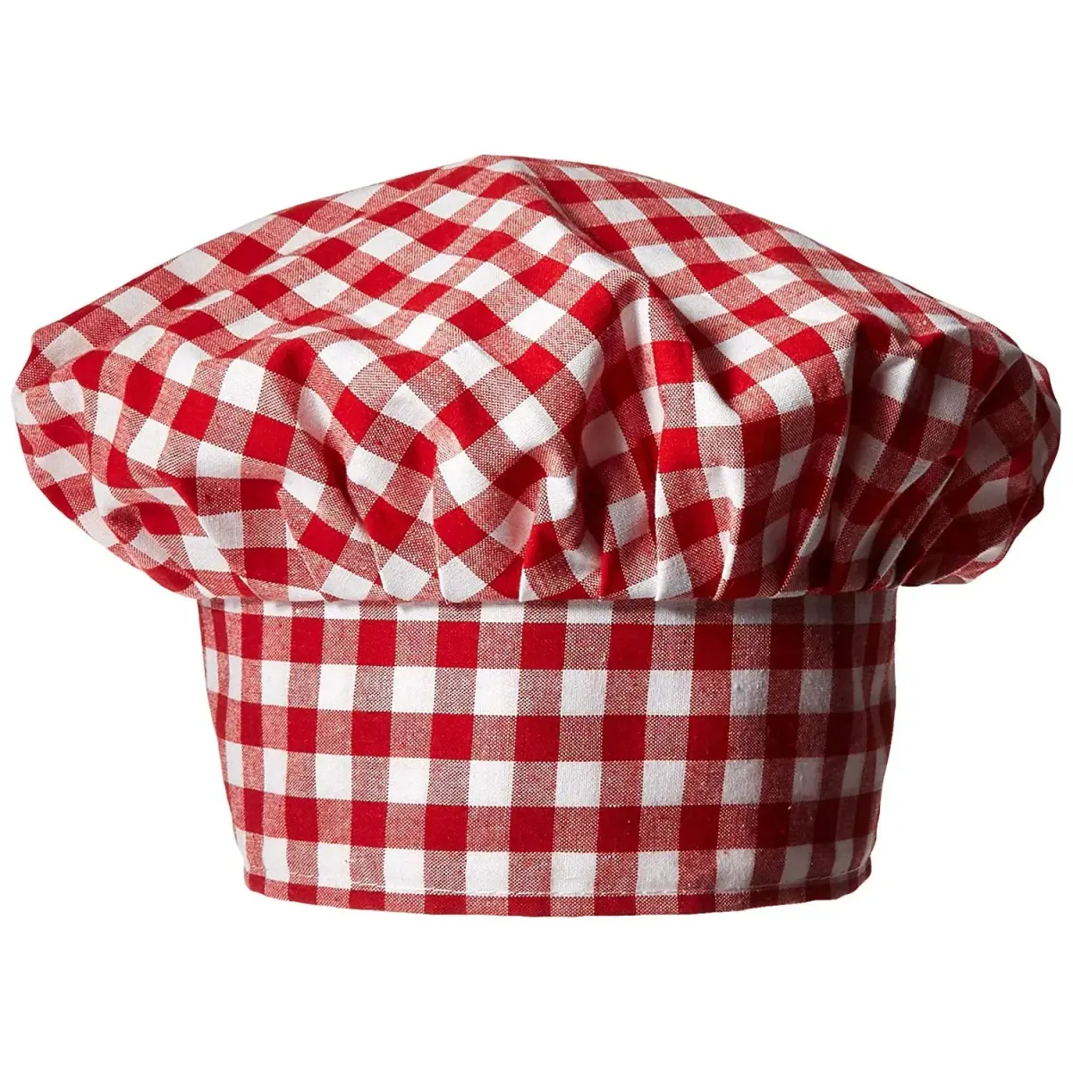 Beistle Red Gingham Fabric Chef's Hat (Pack of 2) | Classic Kitchen Costume Accessory - main product image