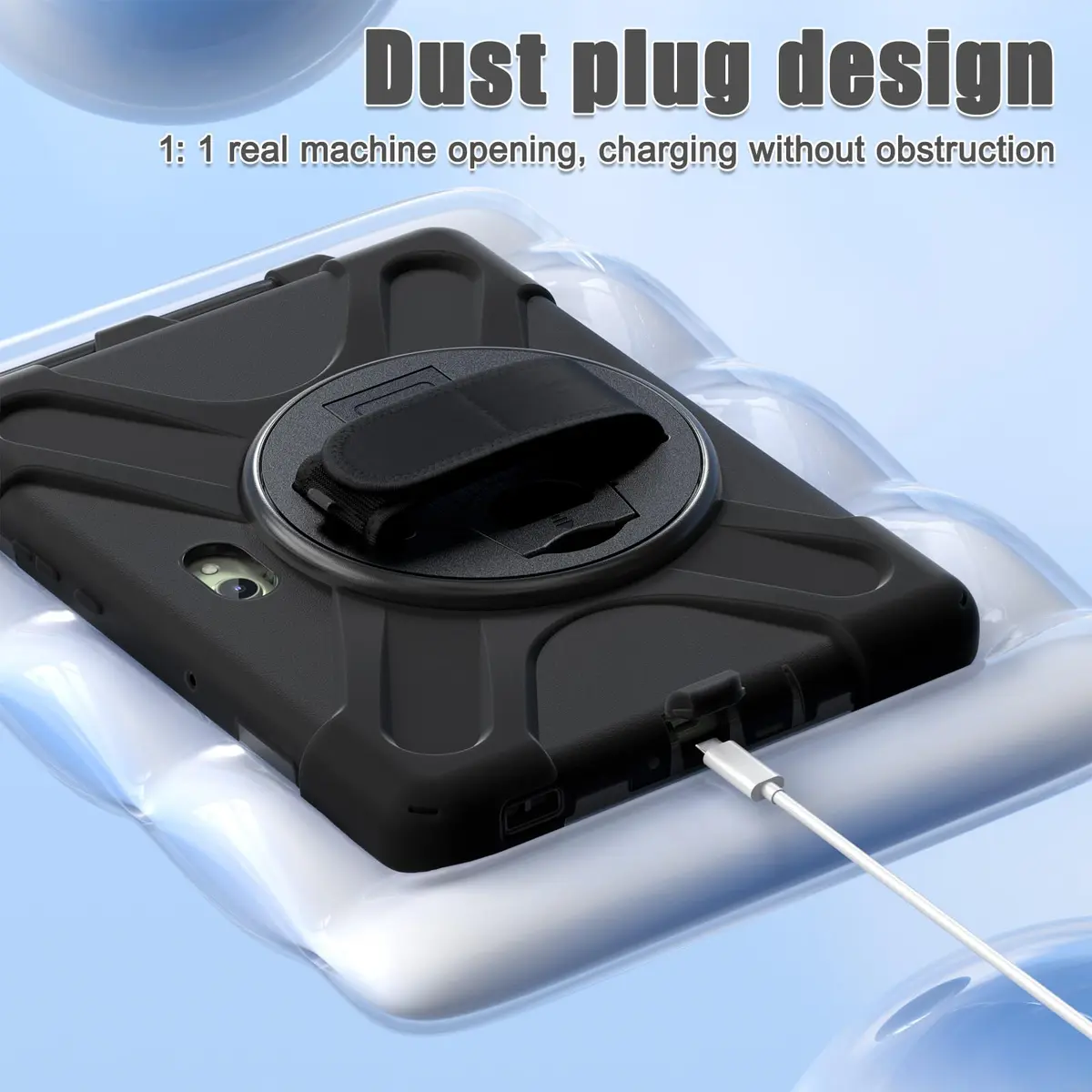 ZenRich Rugged Case for Samsung Galaxy Tab Active 5 Pro/4 Pro 10.1" | Triple-Layer Shockproof Protective Case with Kickstand & Shoulder Strap - view 4