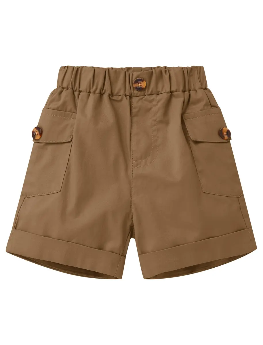 IBTOM CASTLE Baby Boys Wild One Birthday Outfit Brown 12-18 Months | Safari Explorer 5-Piece Set - view 3