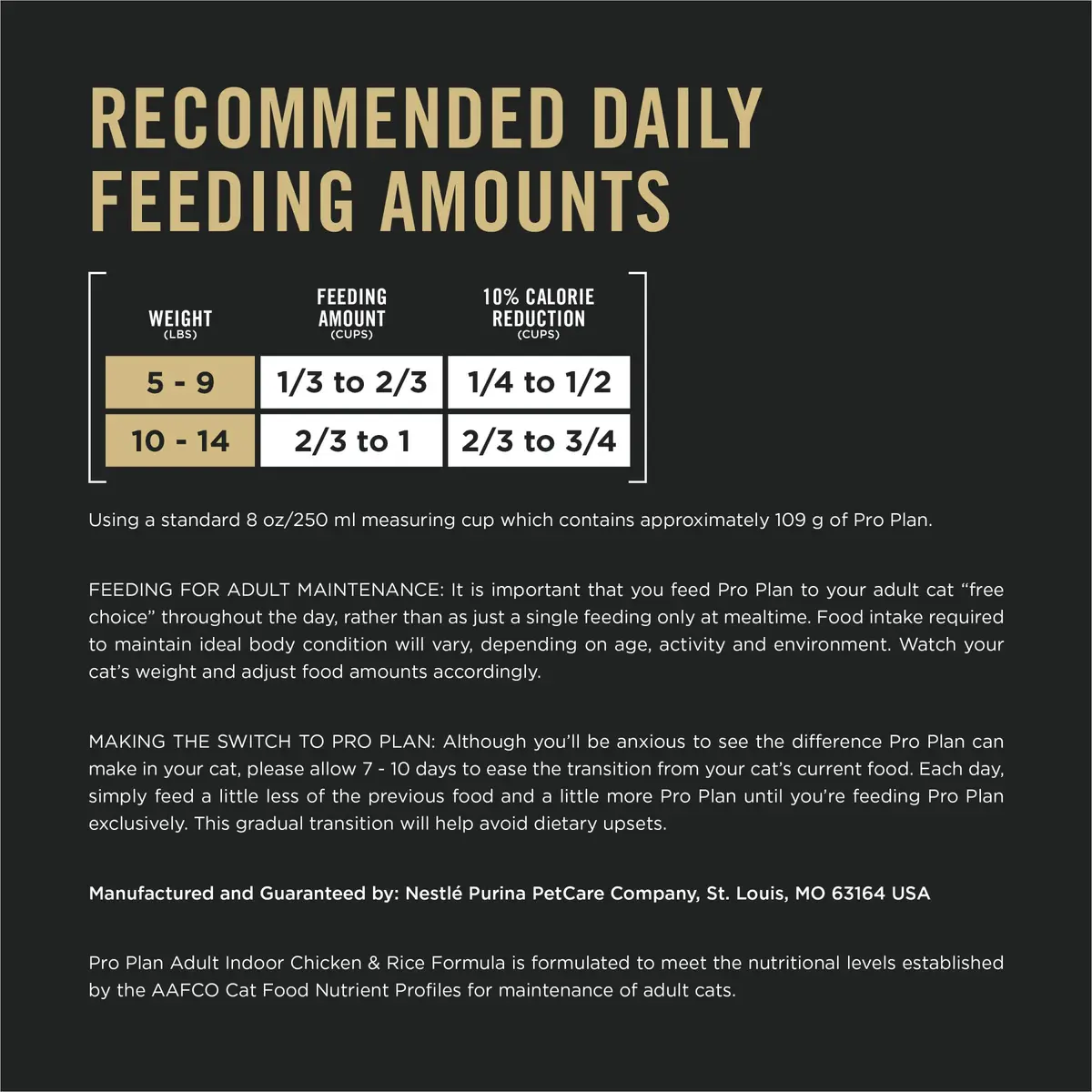 Purina Pro Plan Adult Indoor High Protein Cat Food 7 lb | Supports Lean Muscle & Weight - view 6
