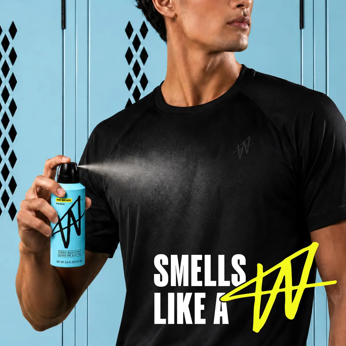 W Jake Paul Wave Breaker Body Spray for Men 3.4 fl oz | Odor Blocking, Long Lasting, Made for Active Men - view 4