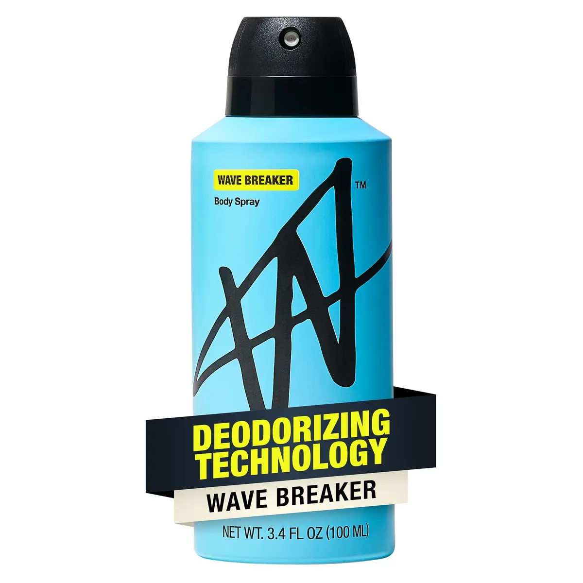 W Jake Paul Wave Breaker Body Spray for Men 3.4 fl oz | Odor Blocking, Long Lasting, Made for Active Men - main product image