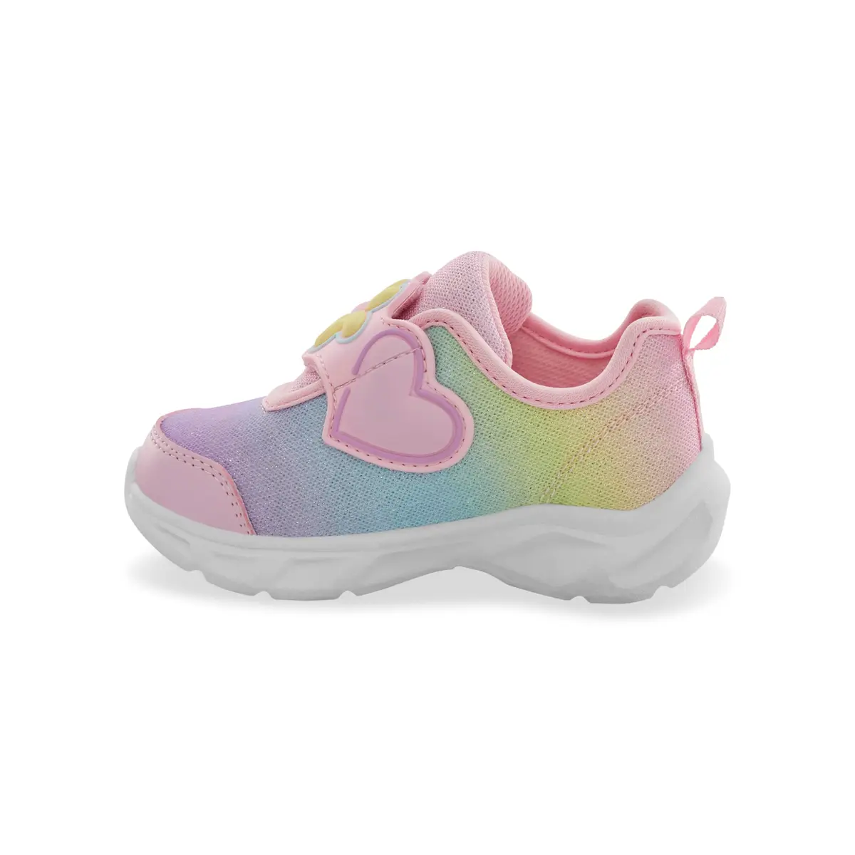 Carter's Hug Light-Up Sneakers for Girls, Black, Size M | Whimsical Dinosaur Design, Easy Hook & Loop Closure - view 5