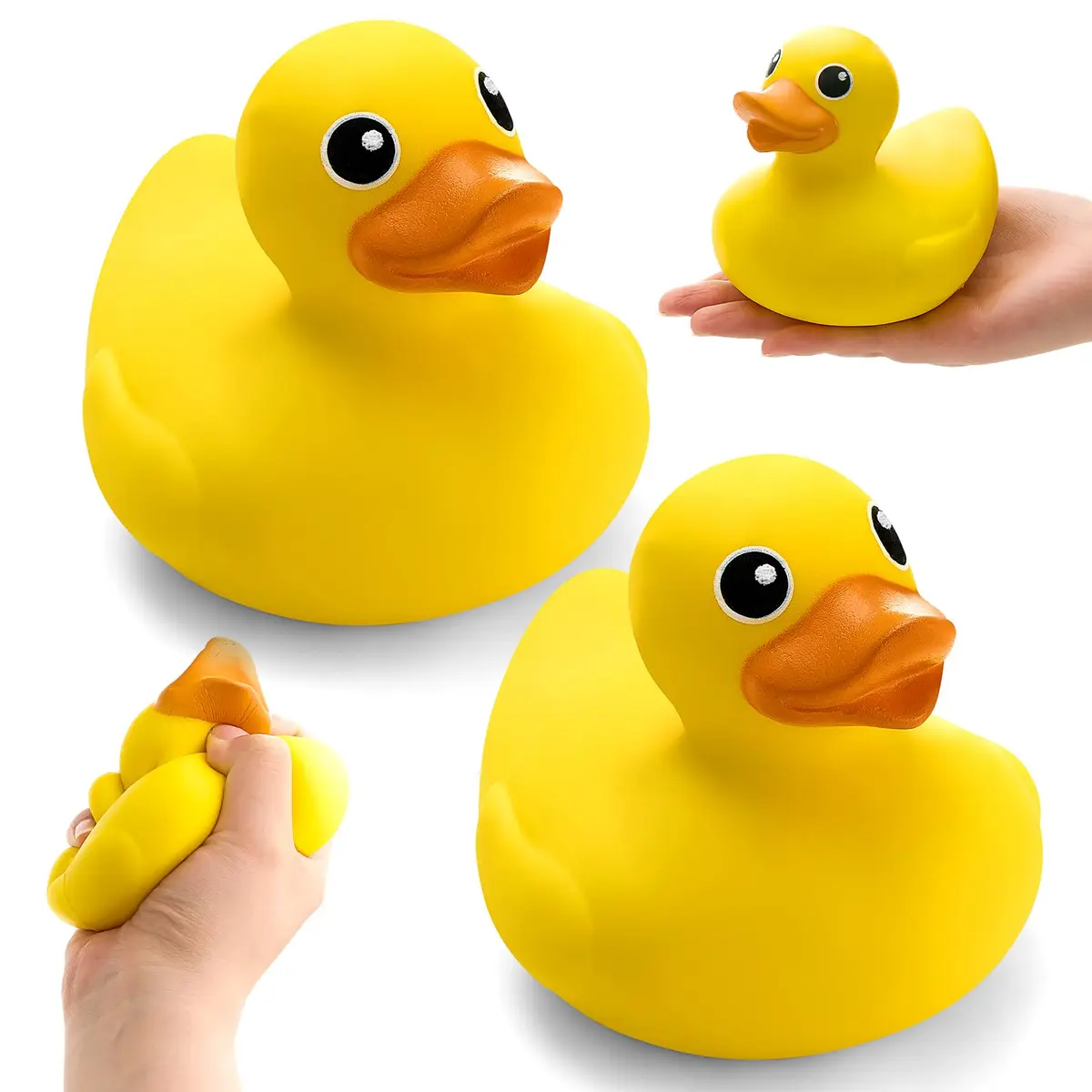 Hungdao Duck Foam Ball Slow Rebound PU Duck Squeeze Toy 12cm (4.72 inches) | Non-Toxic & BPA-Free Sensory Toy - main product image