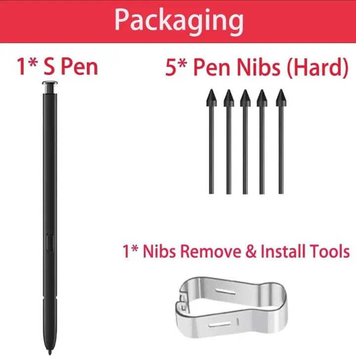 Qenw S Pen S24 Ultra (with-Bluetooth) Replacement for Galaxy S24 Ultra 5G | Touch Stylus + Tips - view 7