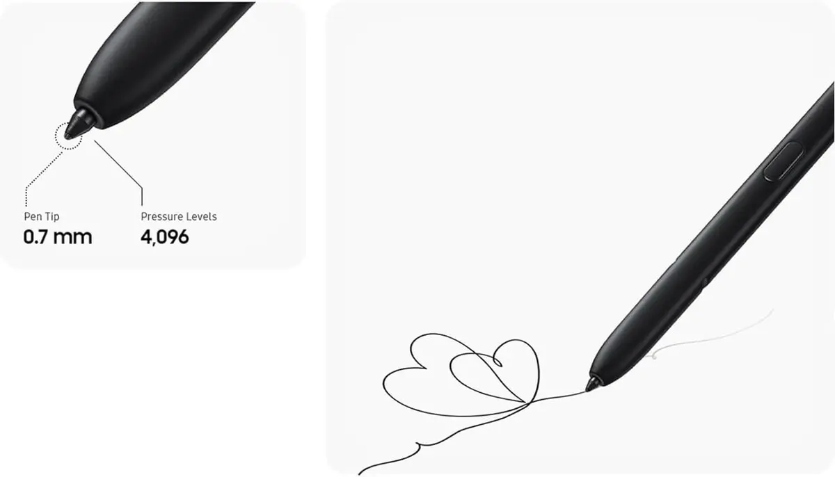 Qenw S Pen S24 Ultra (with-Bluetooth) Replacement for Galaxy S24 Ultra 5G | Touch Stylus + Tips - view 4