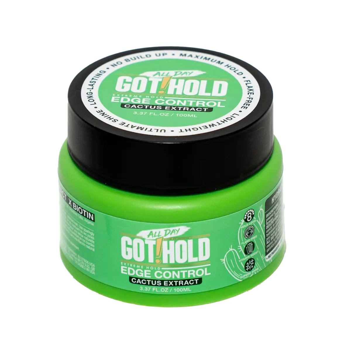 ALL DAY GOT HOLD Extreme Hold Cactus Extract Edge Control, 100ml | Lasting Style & Shine for Natural & Textured Hair - main product image