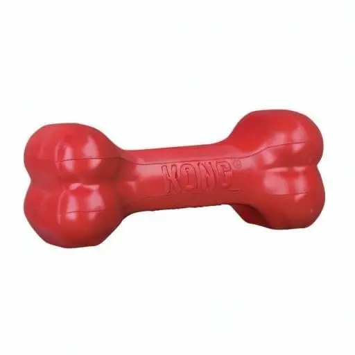 KONG Goodie Bone Treat Dispensing Dog Toy, Red, Small (2-Pack) | Durable Natural Rubber for Interactive Play - main product image