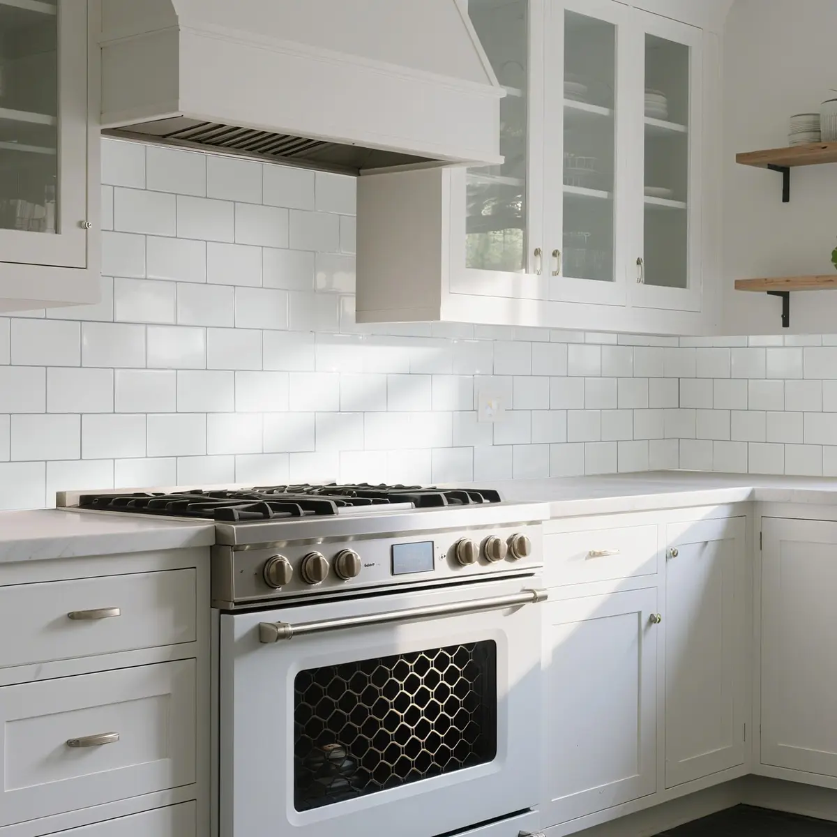 Art3d Subway Peel and Stick Backsplash 12.6 x 10.6 in Thickened Design | Modern White Tile for Kitchen & Bathroom - view 2