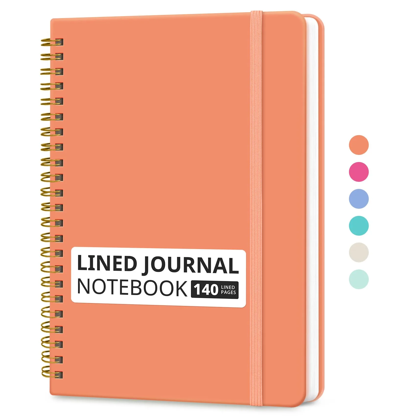 Taja Lined Spiral Journal Notebook A5 (5.7" x 7.9") | Quality Paper for Study & Work - main product image