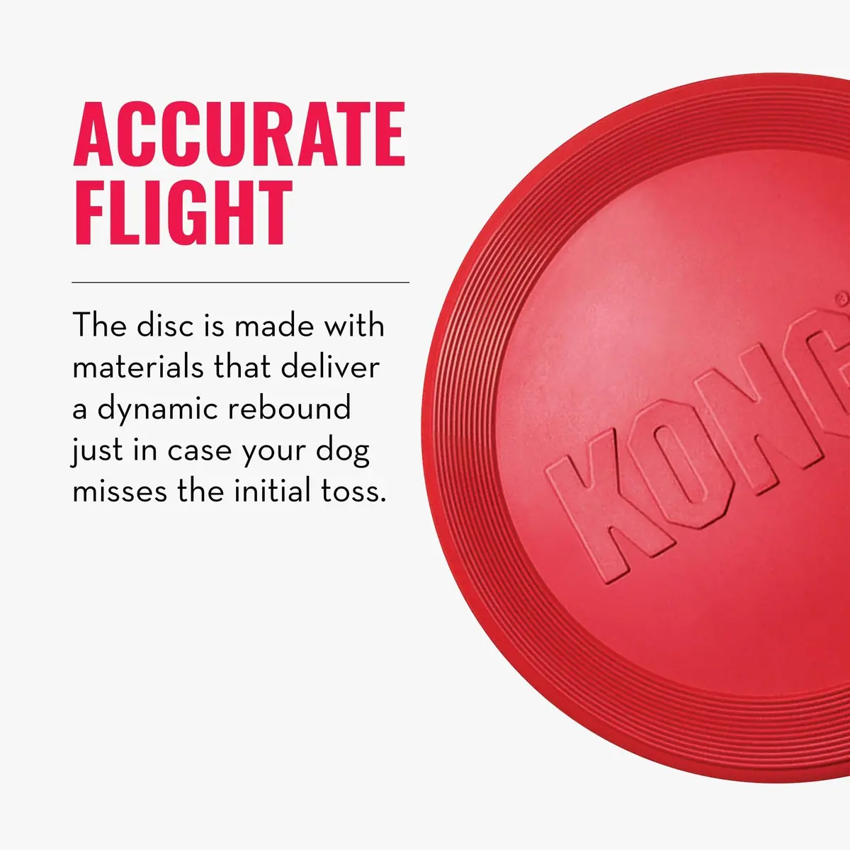 KONG Flyer Small Dog Flying Disc | Durable Natural Rubber Fetch Toy (Pack of 2) - view 6