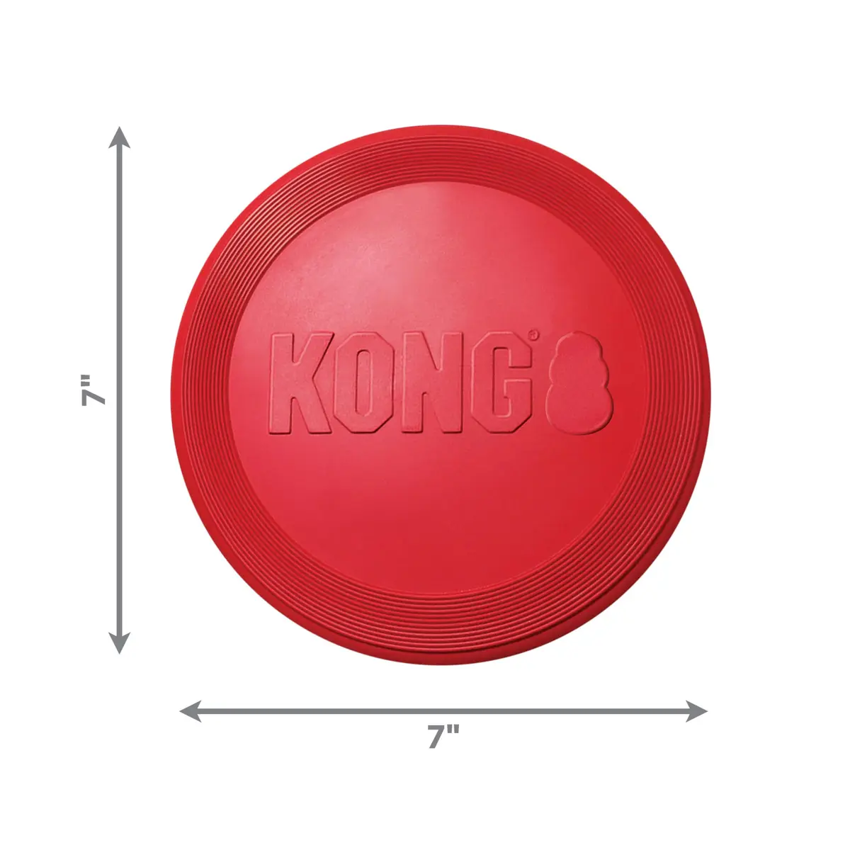 KONG Flyer Small Dog Flying Disc | Durable Natural Rubber Fetch Toy (Pack of 2) - view 3