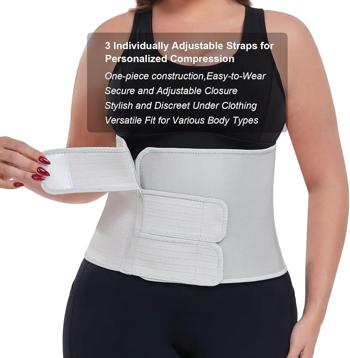MAMODY Postpartum Recovery Belly Binder for C-Section & Natural Delivery | Adjustable Support for New Mothers - view 3