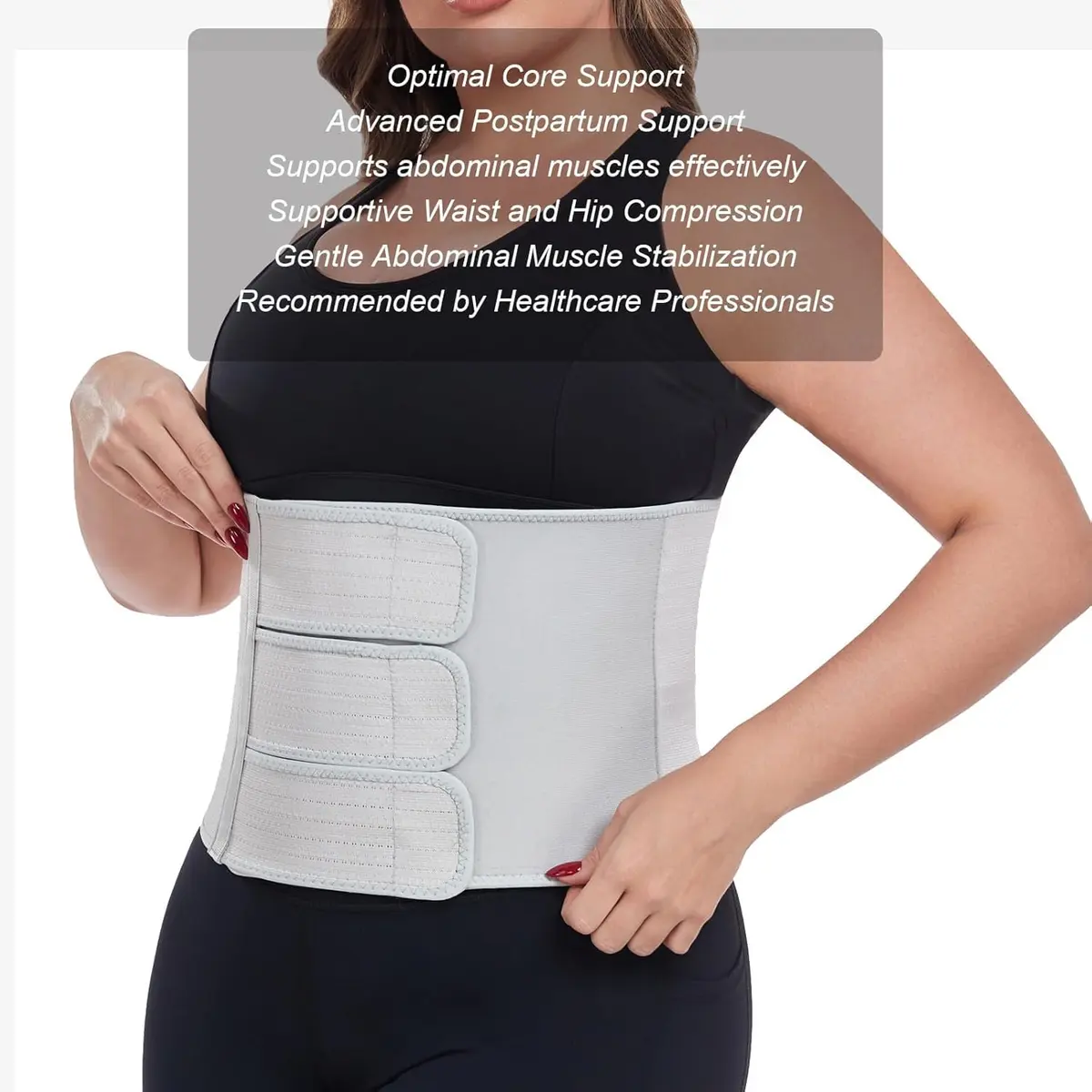 MAMODY Postpartum Recovery Belly Binder for C-Section & Natural Delivery | Adjustable Support for New Mothers - view 4