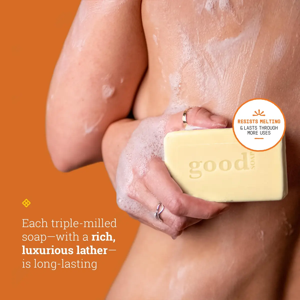 Alaffia Good Soap Bar Value Pack, Lavender, 8 Bars + Trial-Size Bar | Nourishing Fair Trade Shea & Coconut Oil - view 5