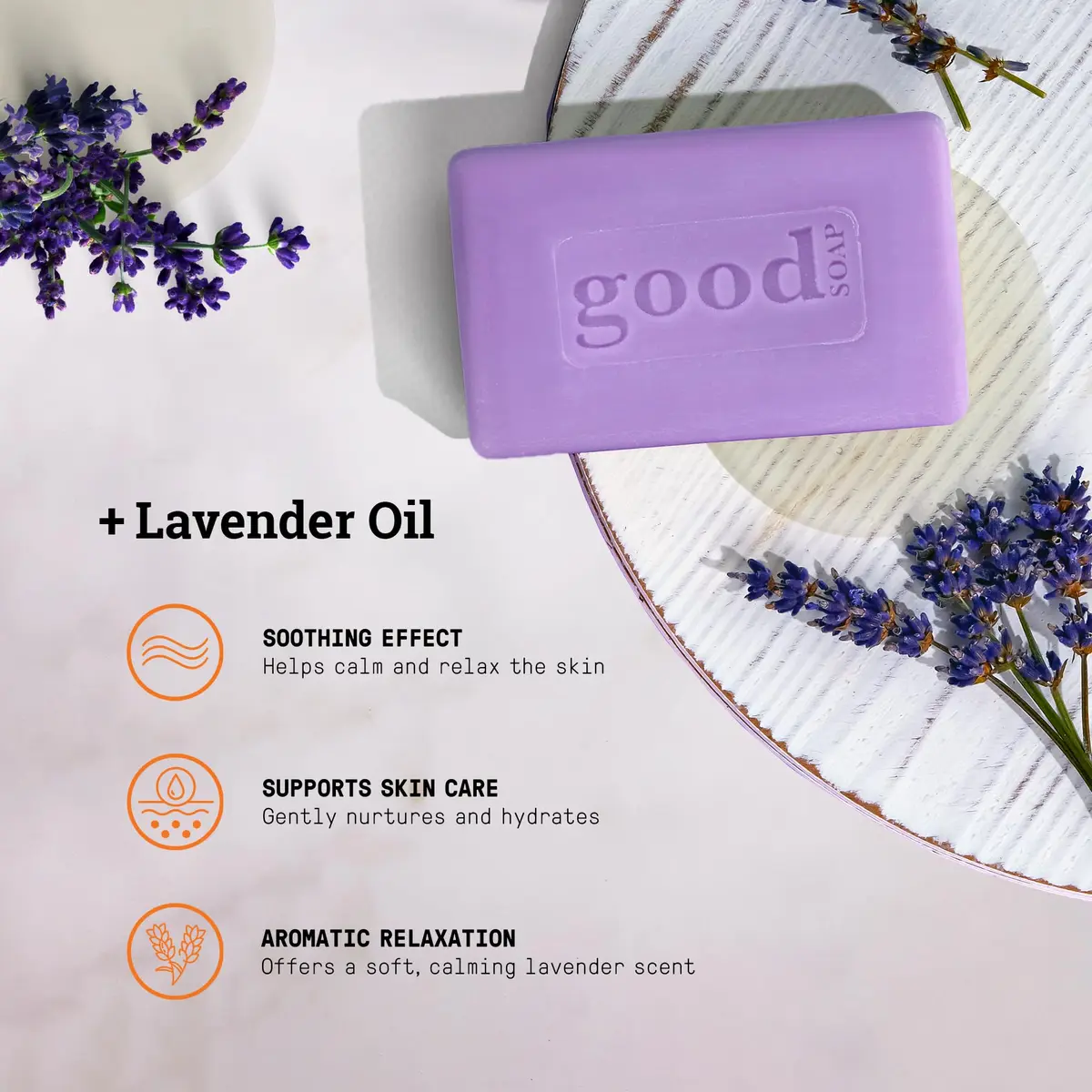Alaffia Good Soap Bar Value Pack, Lavender, 8 Bars + Trial-Size Bar | Nourishing Fair Trade Shea & Coconut Oil - view 4