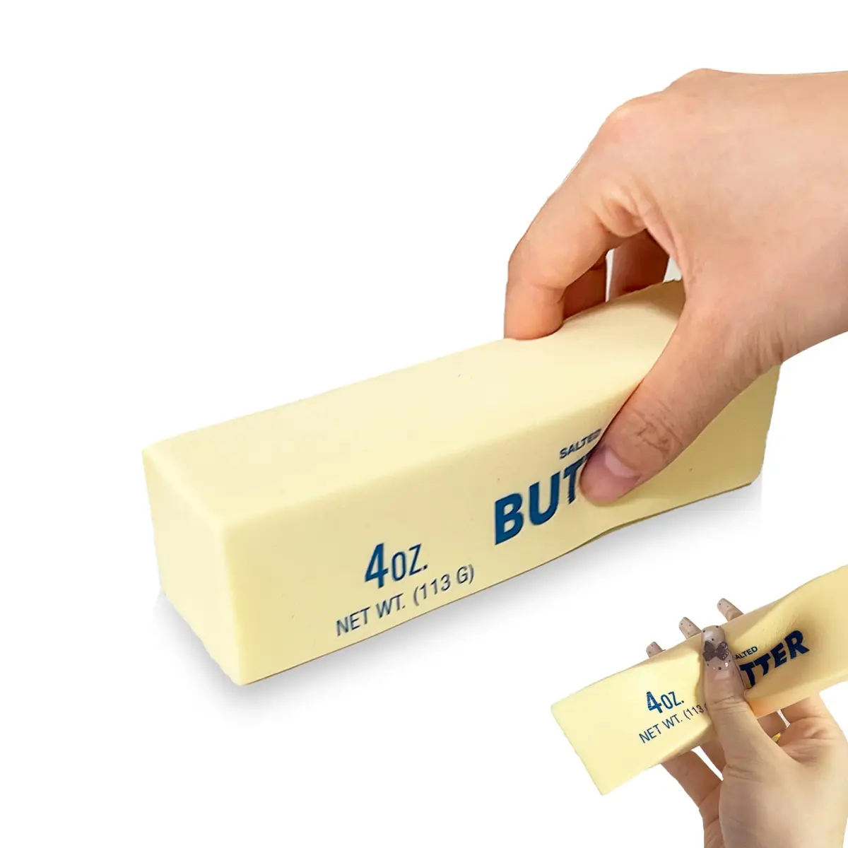 Generic Butter Slow Rising Squishy Toy | Non-Toxic PU, Vanilla Scented, 1.57x1.57x5.51 inches - main product image