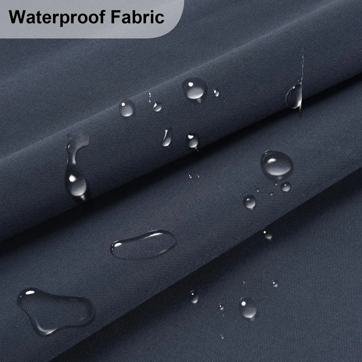 TeeLiy Waterproof Canvas Fabric by The Yard 600D Upholstery Outdoor Fabric 58" W (1 Yard, Dark Blue) | Heavy Duty Polyester for DIY Sewing - view 2