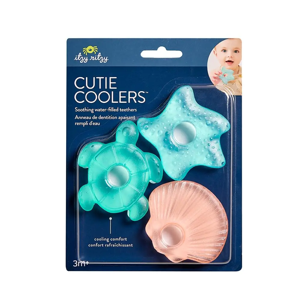 Itzy Ritzy Water-Filled Teethers for Teething Relief, Set of 3 (Seaside) | BPA-Free Silicone, Chills for Comfort - view 7