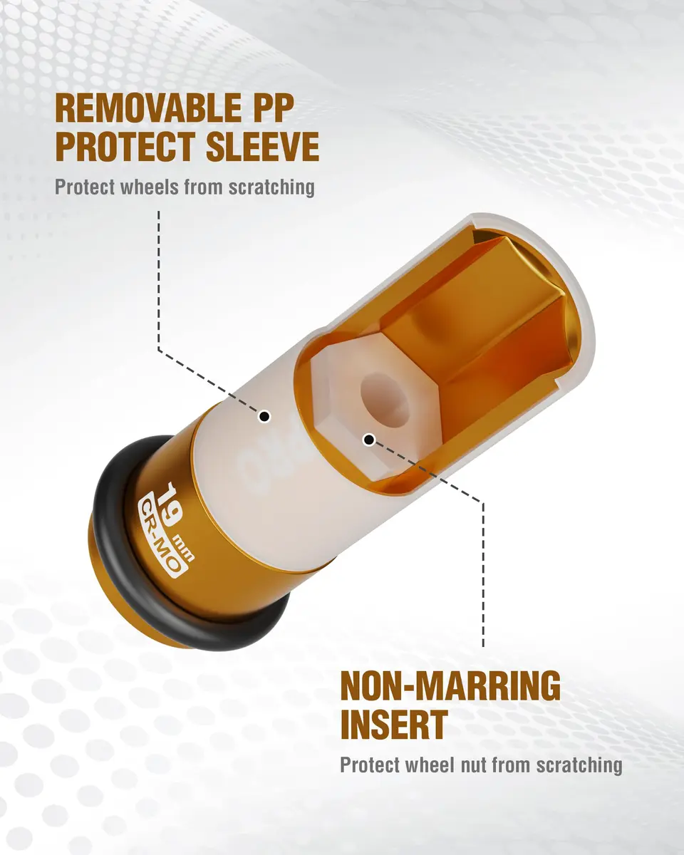 WORKPRO 1/2" Drive 19mm Deep Thin Wall Impact Socket | Premium Cr-Mo Steel for Lug Nuts - view 6