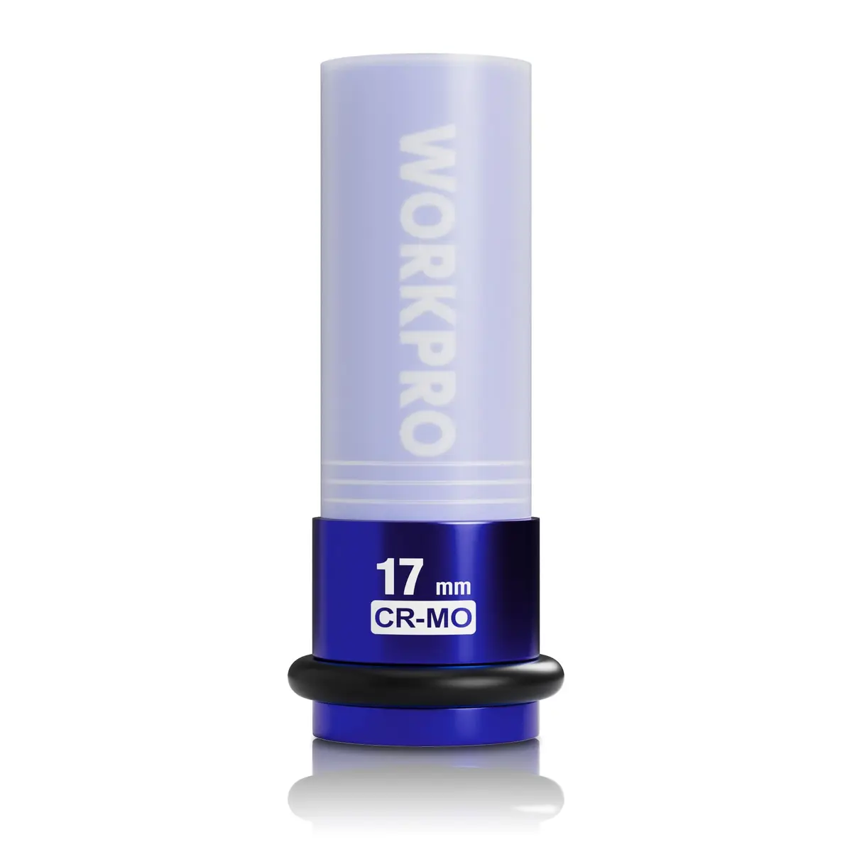 WORKPRO 1/2" Drive 17mm Deep Thin Wall Impact Socket | Chrome Molybdenum Steel - main product image