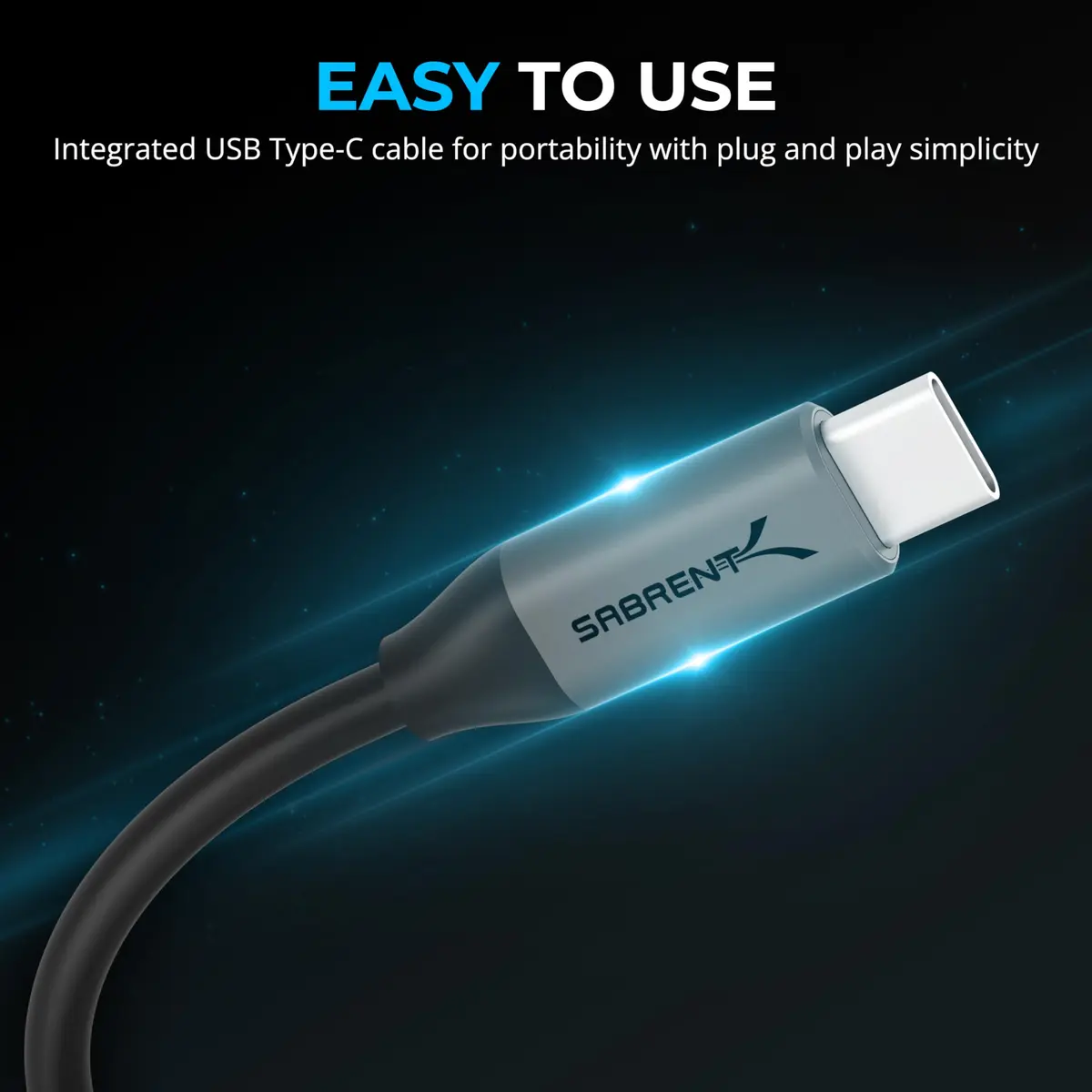 SABRENT USB-C to 3.5mm Audio Adapter with 100W PD, 24-Bit | Portable Sound Card for USB-C Devices - view 5