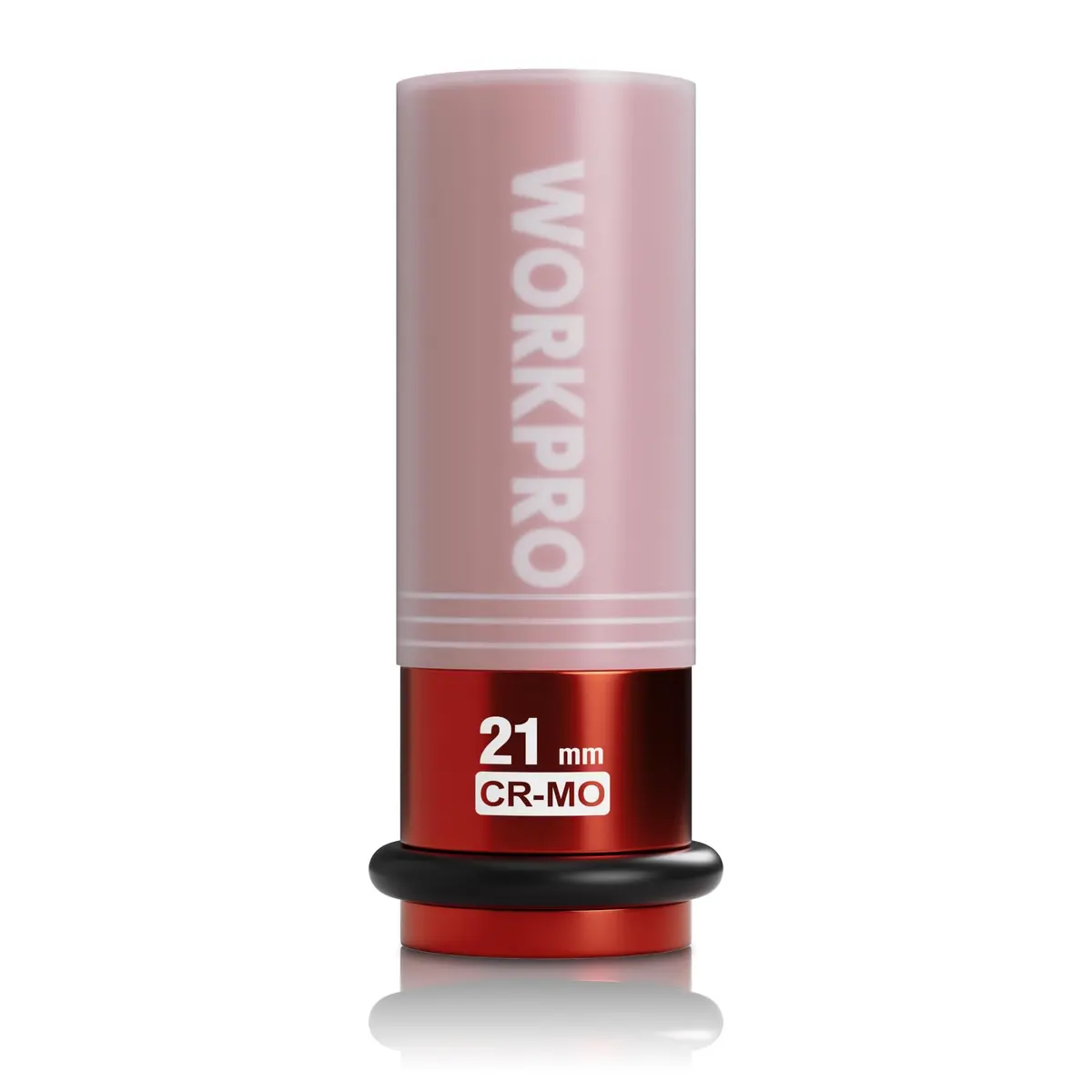 WORKPRO 1/2" Drive 21mm Deep Thin Wall Impact Socket | Cr-Mo Steel Wheel Lug Nut Socket - main product image