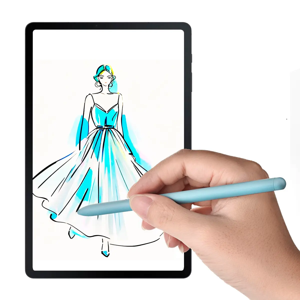 Amtake Replacement S Pen for Samsung Galaxy Tab S6 Lite (Light Blue, 6-Piece Set) | 4096 Pressure Levels - view 3