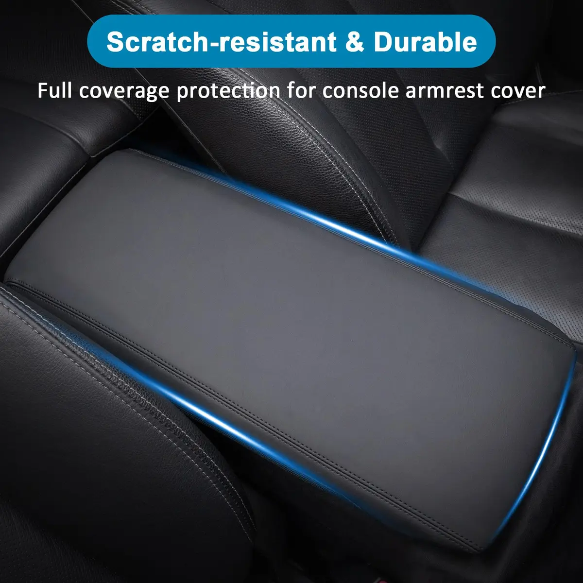 TOPINSTALL Center Console Cover for 2025-2027 Toyota Camry LE/SE/XLE/XSE | PU Leather Armrest Protector - view 4