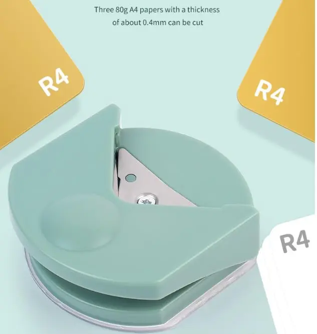Kryoflare 4mm Corner Rounder Punch, Steel Paper Cutter with Adjustable Guide | Precise Rounding Tool for Crafts - view 5