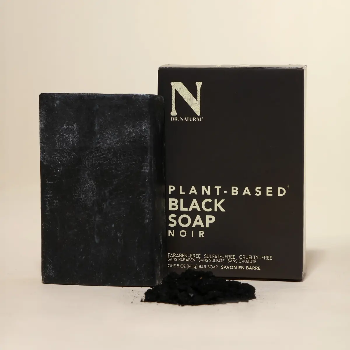 Dr. Natural Black Bar Soap 5 oz | Organic Shea Butter for Acne & Blemishes | Gentle & Moisturizing - view 8