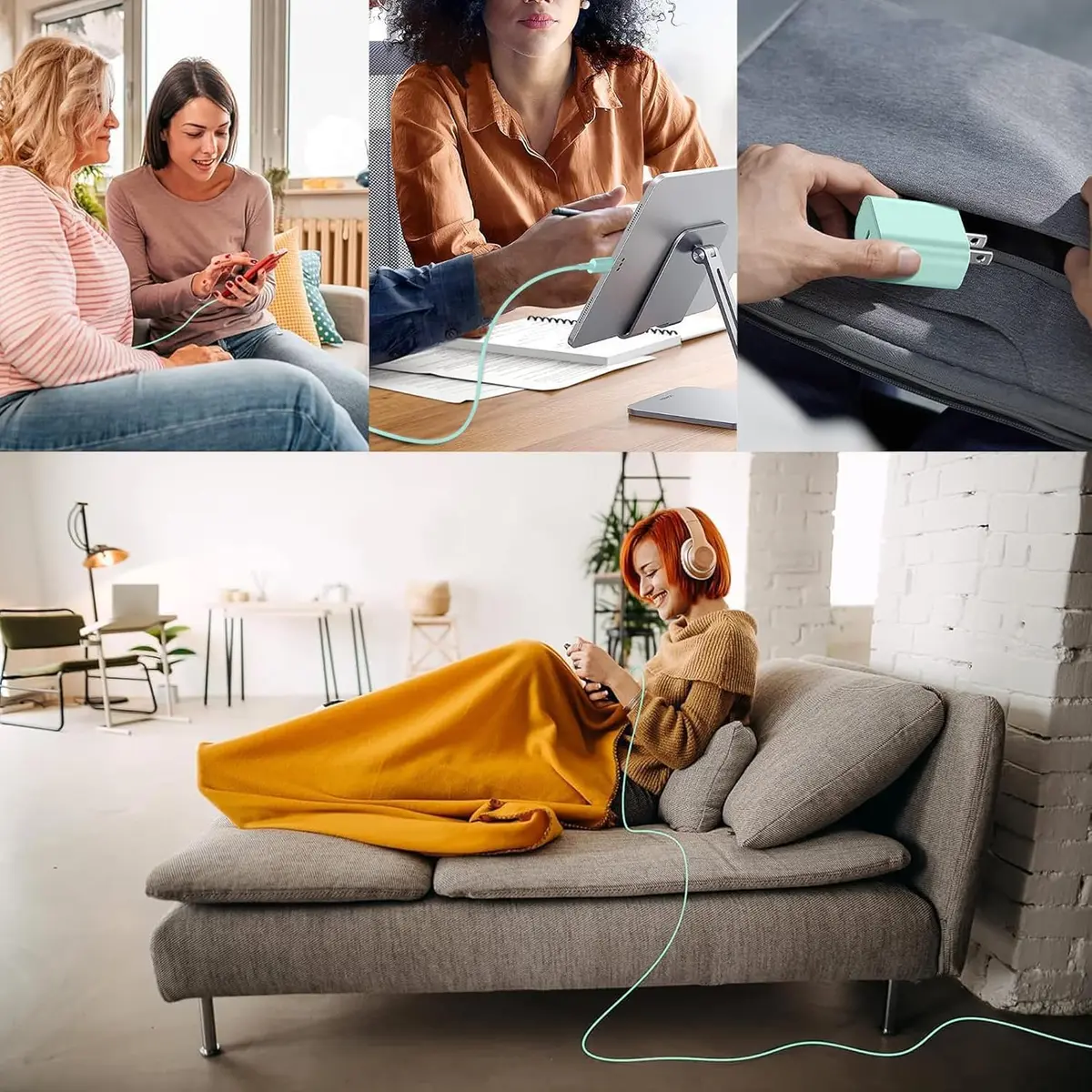 Cerdeti 20W USB-C Fast Charger Block & 10ft Cable Set | 220V Compatible, PD 3.0 - view 6