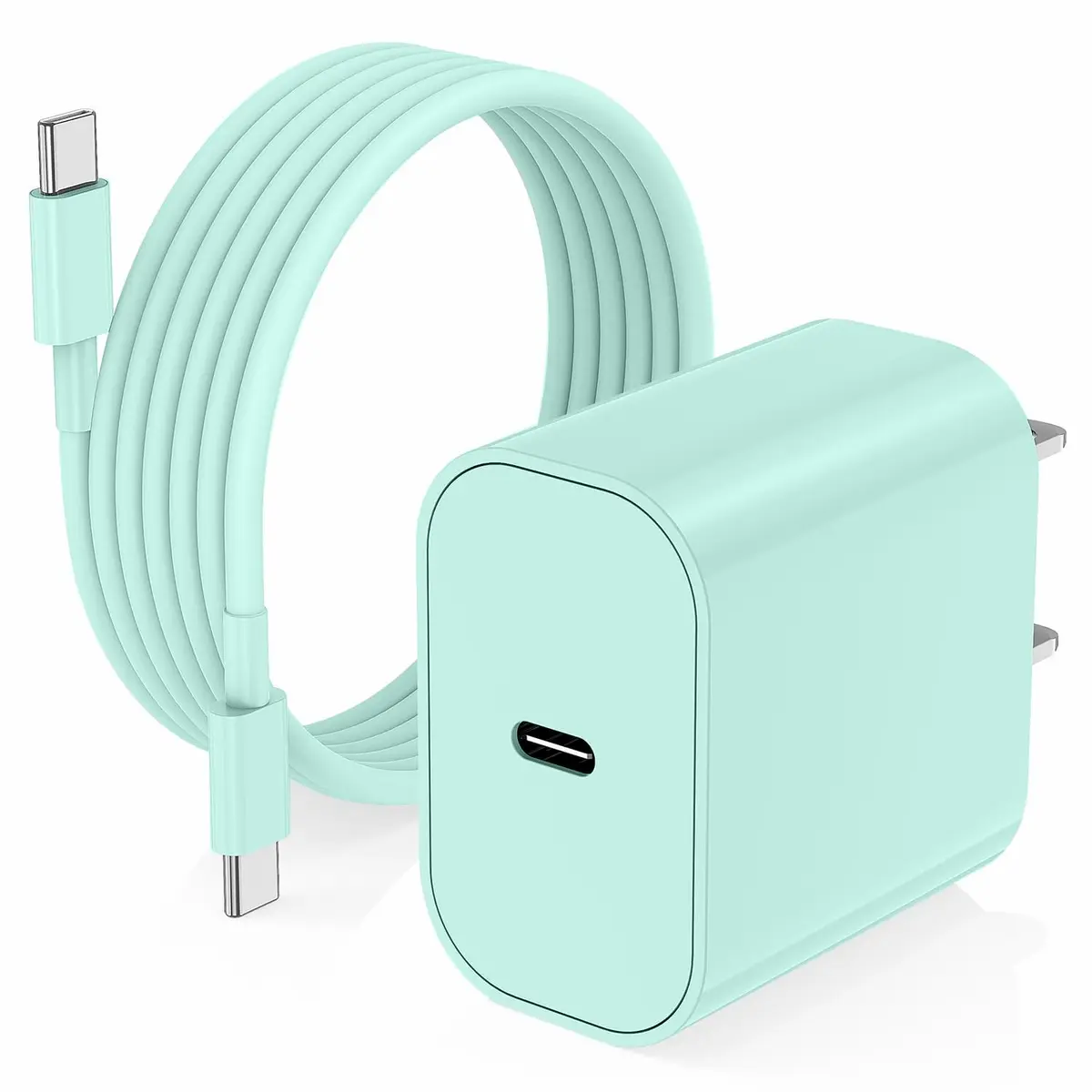 Cerdeti 20W USB-C Fast Charger Block & 10ft Cable Set | 220V Compatible, PD 3.0 - main product image