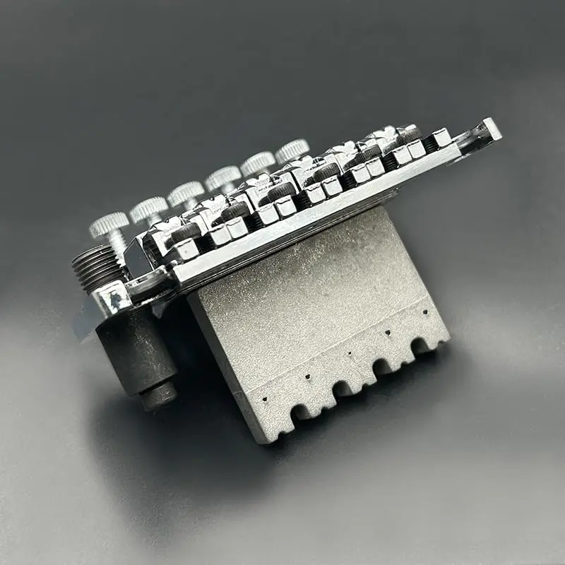 SAPHUE Electric Guitar Tremolo Bridge Double Locking System for Floyd Rose Type (Matte Chrome, 53mm) - view 13